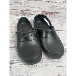 Crocs Dual Comfort Women's Black Clogs Heel Mule Black Strap  Size‎ 6